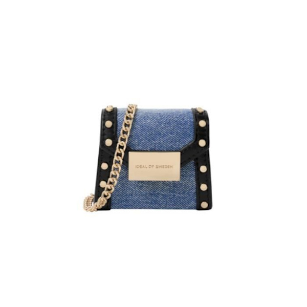 Etui til AirPods - IDEAL OF SWEDEN - Paloma Reworked Denim - Blå - Kompakt - Trådløs Svart