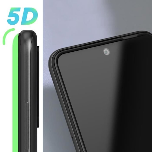 Skærmbeskyttelse - AVIZAR - Xiaomi Redmi Note 10 5G - Tempereret glas - Ultra-tynd - Kradsesikker Svart