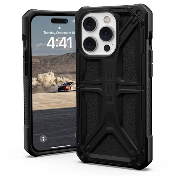 Coque - UAG - Monarch - iPhone 14 Pro - Optimaalinen suoja - 5 kerrosta - Musta sort