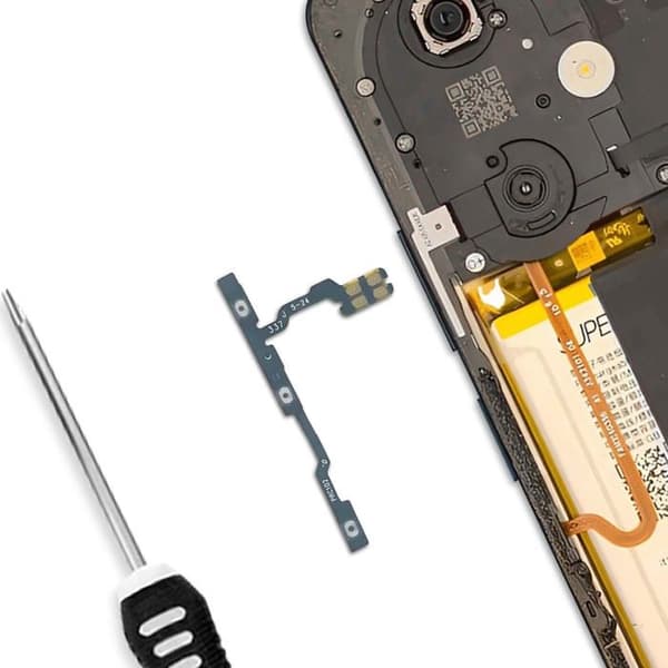 Nappe Bouton - Oppo A79 - Sort - Erstatnings Power og Volume - 10g Svart