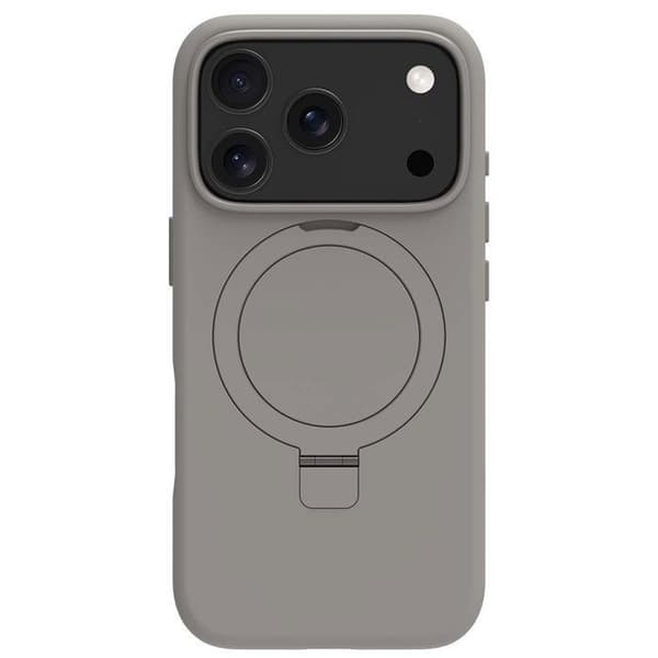 MagSafe-skal - DBRAMANTE1928 - iPhone 17 Pro - Grå - Kickstand-support - 66% återvunna material Grå