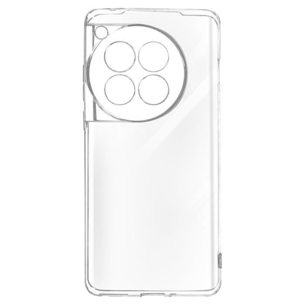 AVIZAR kotelo OnePlus 12 ja 12R -puhelimille - Läpinäkyvä pehmeä silikoni - Suojattu kamera - Kellastumista estävä rakenne Transparent