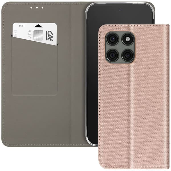 Motorola Edge 60 Pro Raidoitettu Korttipidike Kultaisella Kotelo Gul