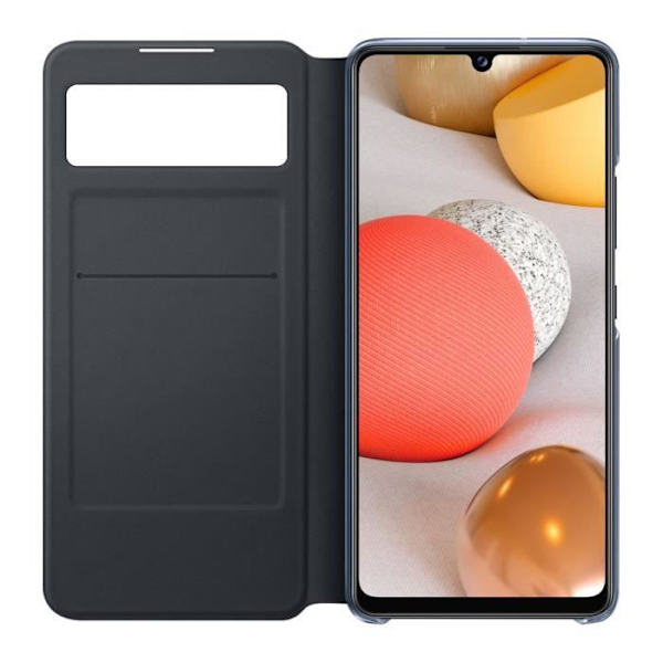 Kotelo - Samsung - Galaxy A42 5G - Kosketusikkuna - Lompakko Teline - Musta Svart