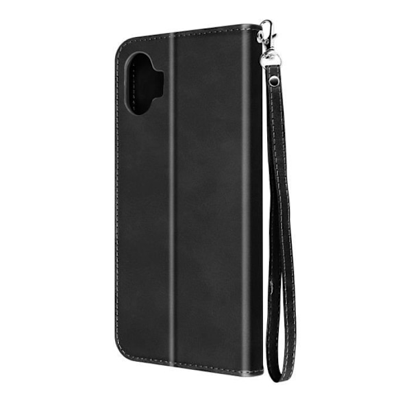 Intet Telefon 1 Etui Pung og videoholder Sort karabinhage håndledsrem Svart