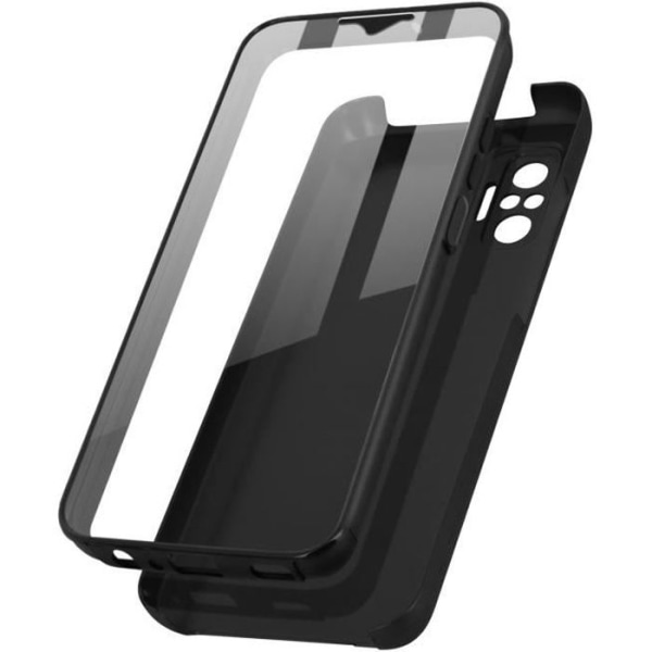 Coque - Xiaomi - Redmi Note 10 Pro - Skydd 360° - Hård Bak - Mjuk Framsida svart