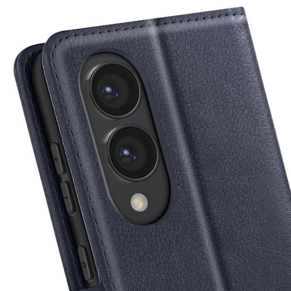 Etui til Samsung Galaxy S25 Edge Klap Portemonnee og Video Stativ Blå Nat Blå