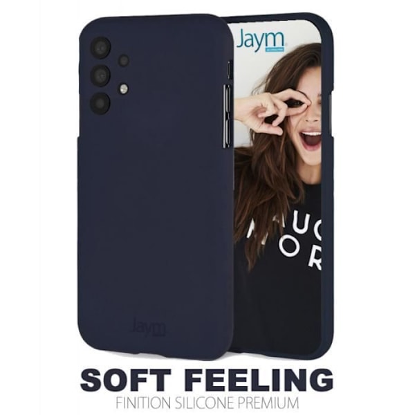 JAYM Premium Soft Feeling mjukt fodral för Samsung Galaxy A32 4G - Jaym Blue - Stötmotstånd Blå