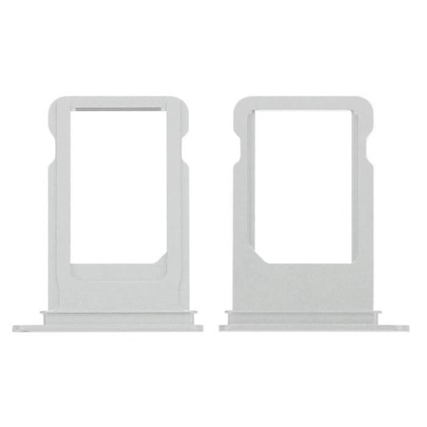 Tirett stöd för Nano SIM-kort - AVIZAR - iPhone 7 - Silver - Ersättning - Viktig tillbehör Pengar