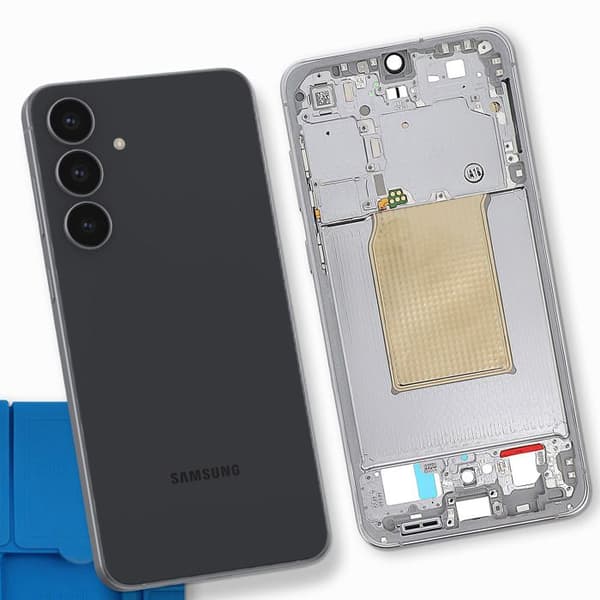 Originalt Central Chassis til Galaxy S25 FE Service Pack Samsung Sort Svart