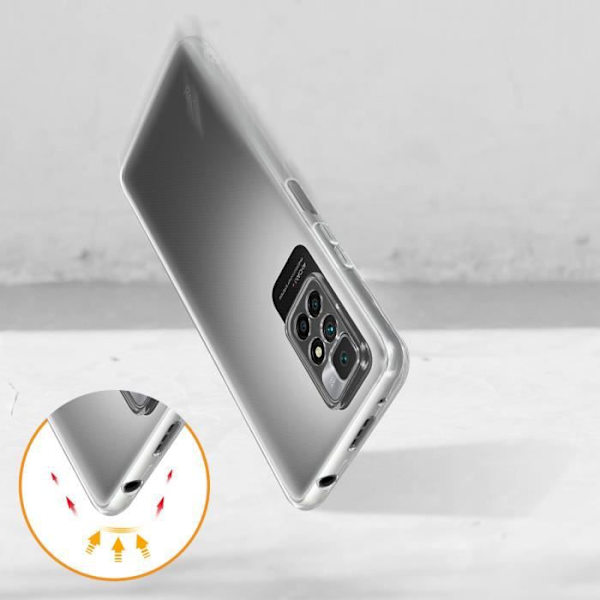 Coque - ILMOITUS - Xiaomi Redmi 10 - Pehmeä - Joustava - Ohut Suojaus Klar vit