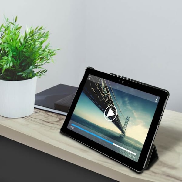 Housse - Microsoft - Surface Go - Folio Flip Case - Videostöd - Heltäckande Skydd Svart