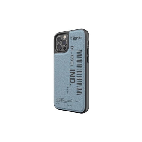 Skydd för Apple iPhone 12 / 12 Pro Barcode Denim-serien i TPU Diesel Blå Svart