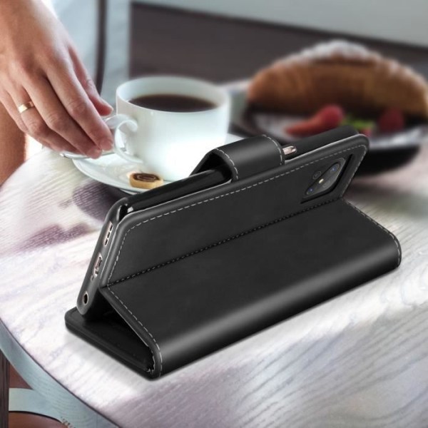 Oppo Reno 4Z Case Folio Lompakkoteline Toiminto Musta Musta Svart