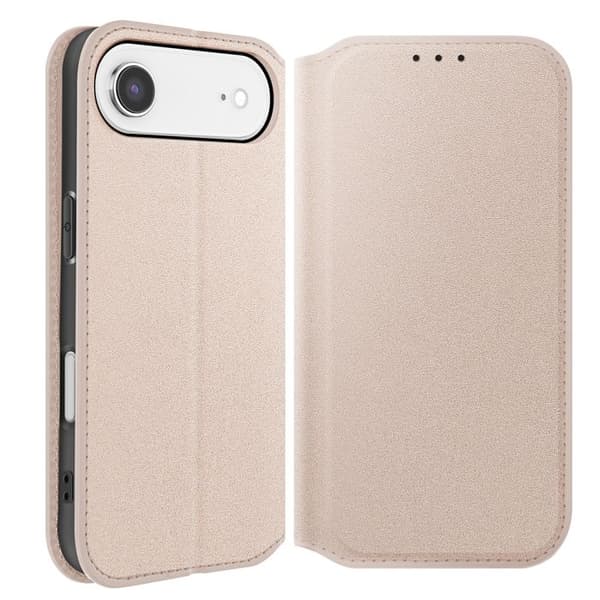 Foliofodral - AVIZAR - iPhone Air - Kortfack - Stödfunktion - Guld Gul