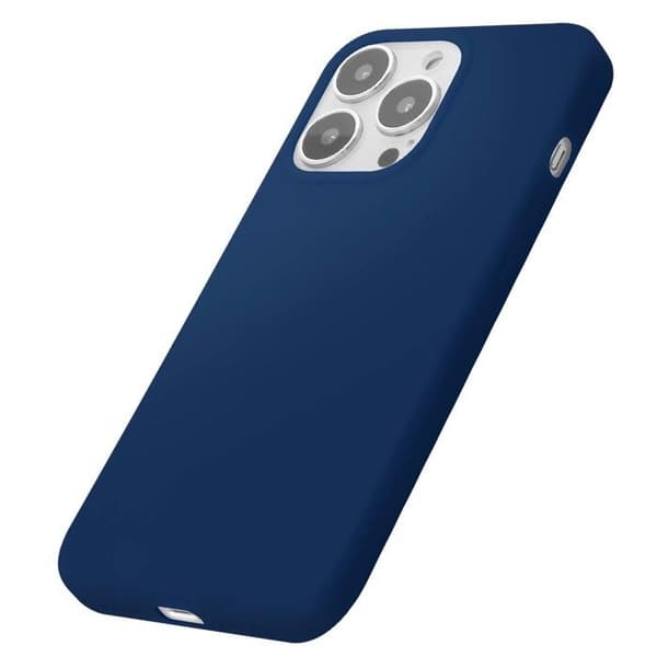 Cover - MOXIE - iPhone 14 Pro - TPU - Inderside i mikrofiber - Stødabsorbering Blå
