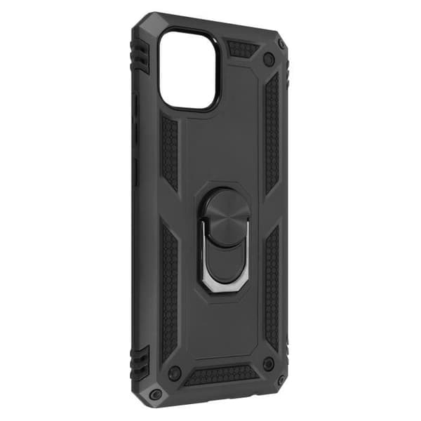 Stødabsorberende cover - Samsung - Galaxy A03 - Hybrid - Holderring - Sort videostander Svart