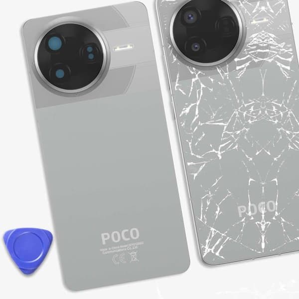 Batteri Cache - XIAOMI - Poco F7 Pro - Sølv - Officiel Service Pack - Forenklet Installation Grå