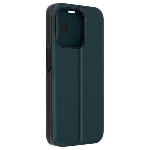 Cover til iPhone 15 Pro Max - AVIZAR - Flip Display Window - Grøn - Rigid - Syntetisk Grön