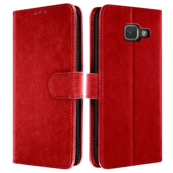 Samsungs Galaxy A3 Låg Wallet Case med Videostøtte Rød Röd