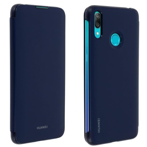 Huawei Y7 2019 Fodral Flip Cover Kortförvaring Fullt skydd - Blå