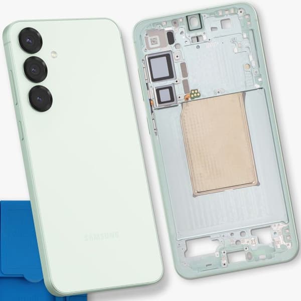 Originalt Centralt Chassi för Galaxy S25 Plus, Exakt och Säker Passform, Samsung Vattengreen vatten grönt