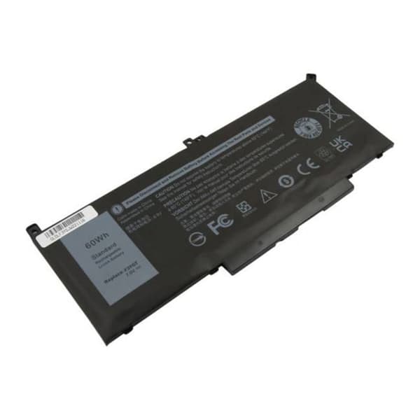 Batteri - AVIZAR - Dell Latitude 5580/5590/E7490 - Li-ion 7895mAh - 7.6V - Sort Svart