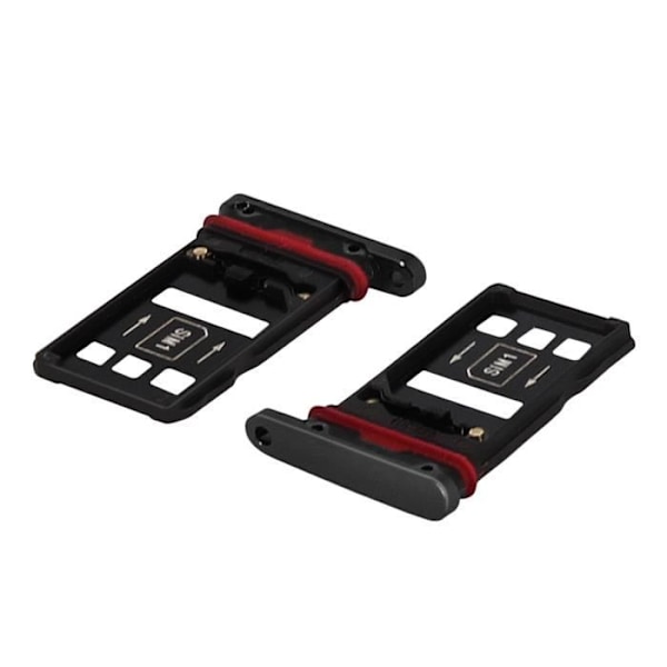 SIM-kortskuffe - Huawei - Mate 20 Pro - Udskiftningsadapter - Sort farve - Nano Memory kompatibel Svart