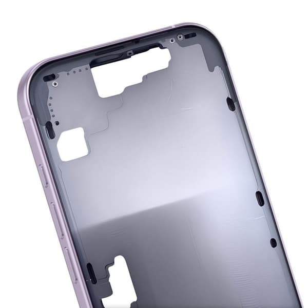 Erstatningscentralchassis til iPhone 17 med termisk varmeledning i lavendel Violett