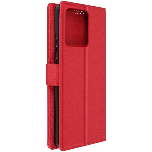 Fodral för Motorola Edge 40 Neo Flip Wallet Support Video Red