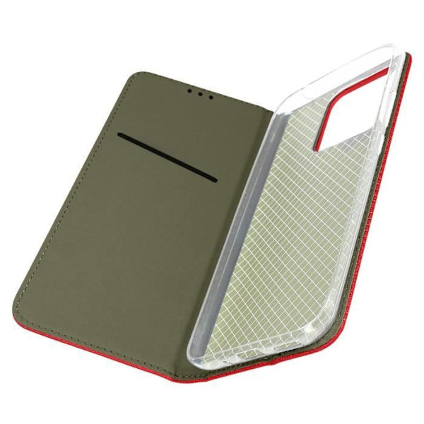 Xiaomi Redmi 10A Fodral - AVIZAR - Magnetisk flipkorthållare - Röd Röd