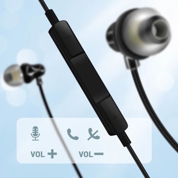 Kablede hovedtelefoner - LINQ - In-ear - Lyn - Integreret mikrofon - 1,2 m holdbar Grå