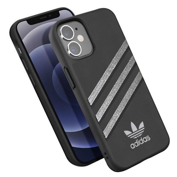 Fodral till iPhone 12 Mini Raised Edges 3 Stripes Adidas Black