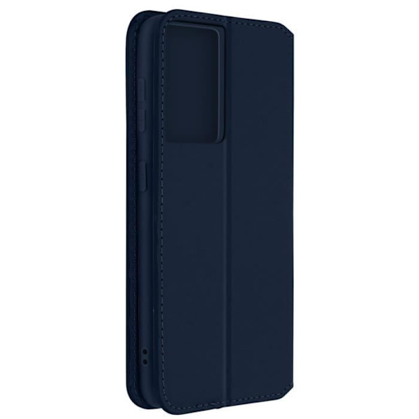 Folio Plånbok - AVIZAR - Samsung Galaxy S21 Ultra - Ekologisk läder - Nattblå - Stödfunktion Midnattsblå