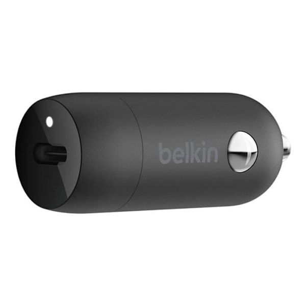 Belkin 20 W Power Delivery Kompakti pikalataus USB-C-autolaturi, musta