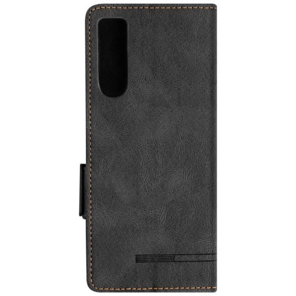 Sony Xperia 10 V Folio Stand Case Black Clamshell Case
