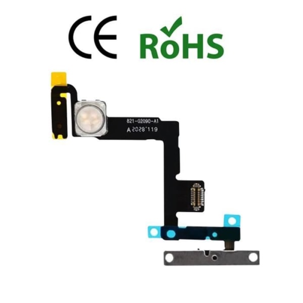 Nappe knap til Power for iPhone 11 - AVIZAR - Reservedele - Sort - Nem installation Svart
