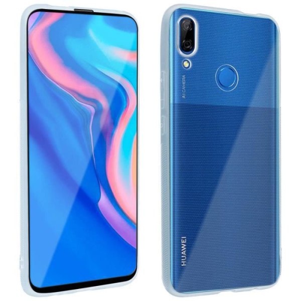 Huawei P Smart Z Case pehmeä silikoni ja 9H karkaistu lasikalvo läpinäkyvä musta