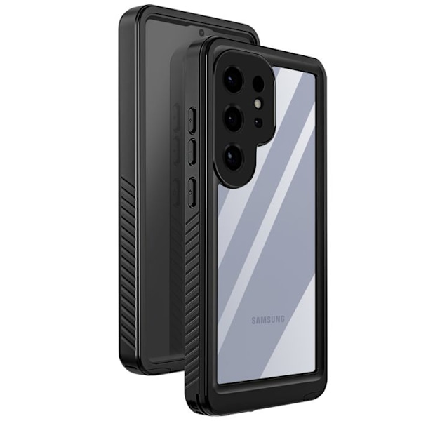 Täysi kuori Samsung Galaxy S25 Ultra, vedenpitävä IP68, iskunkestävä, Redpepper, läpinäkyvä Vit