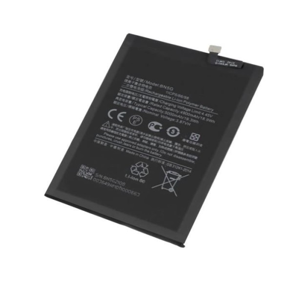 Internt batteri Xiaomi Redmi 10C 5000mAh 100 % kompatibelt Ersätter BN5G sort