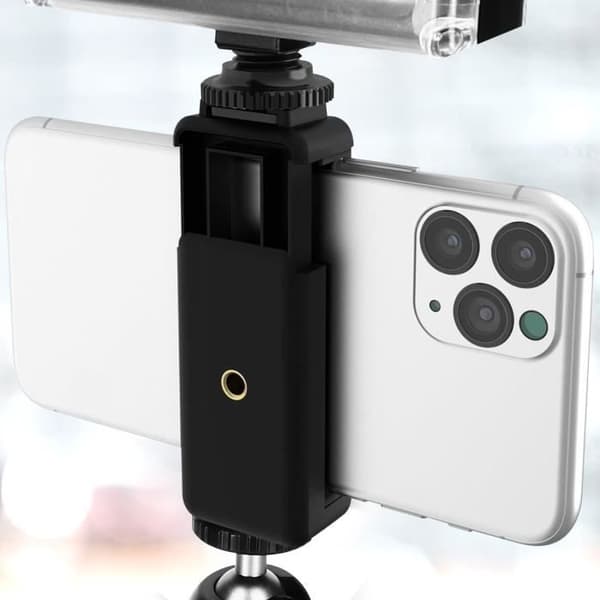 Pack Vlog - Puluz - Sammenklappeligt Stativ - Mikrofon med Vindhætte - Justerbar LED Projektor