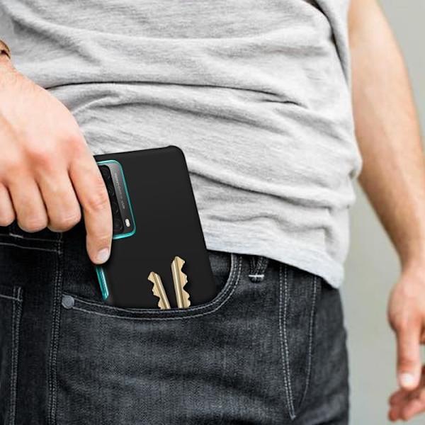 Coque - ADVARSEL - Huawei P smart 2021 - Stødabsorberende hård beskyttelse - Sort - Tynd og let Svart