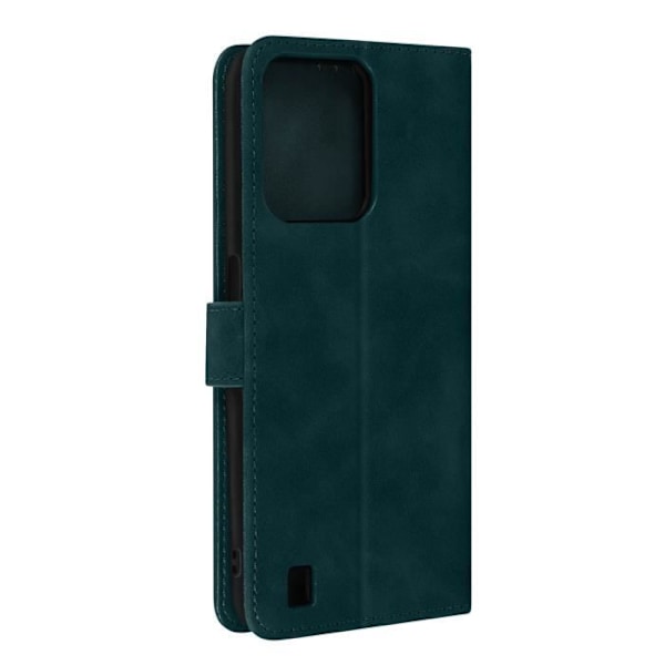AVIZAR Realme C31 Fodral - Grön - Soft Touch Matte Effect - Videosupportplånbok Grön