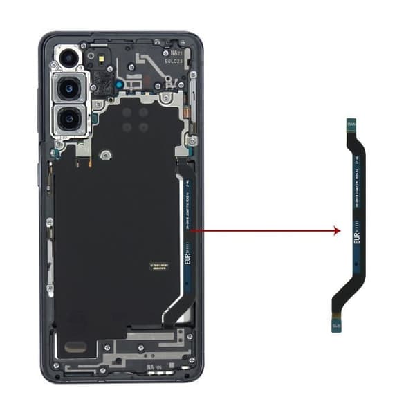Forbindelsesdæksel - SAMSUNG - Galaxy S21 - Original - Sort - Service Pack Svart