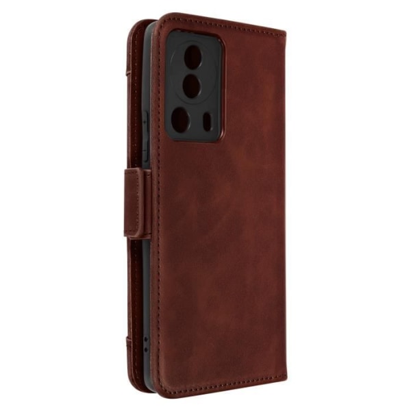 AVIZAR Folio Case for Xiaomi 13 Lite - Irrotettava korttipidike - Magneettiliuska - Ruskea kastanj