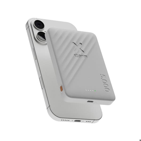 Trådlös Magnetisk Extern Batteri 5000mAh USB-C 15W Go2 Serie Xtorm Vit Vit