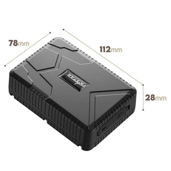 GPS-tracker til køretøj 4G magnetisk tyverisikring 7800 mAh TKSTAR sort