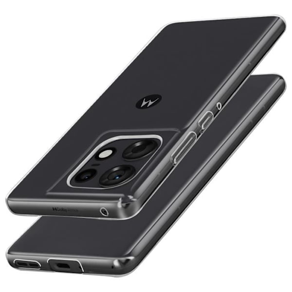 Motorola Edge 50 Pro - Ohut 0,5 mm Antikeltaisuutta estävä Läpinäkyvä Kuori Transparent