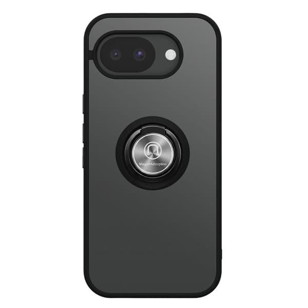 Coque Ring til Google Pixel 10a Forstærket Beskyttelse med Magnetisk Ring Sort Svart