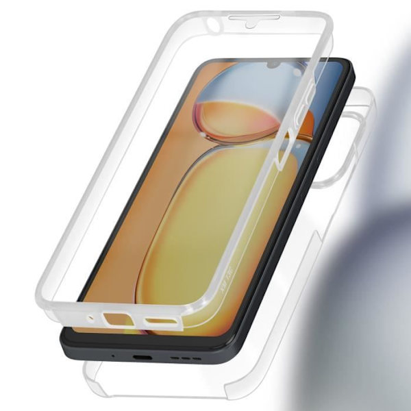 AVIZAR Helfodral till Xiaomi Redmi 13C och Poco C65 - Transparent - Stötsäker Transparent